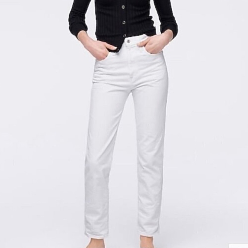 J Crew x Point Sur Rigud Straight Jeans 31 in White